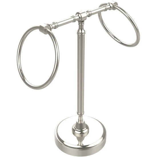 Allied Brass Retro-Wave Collection Guest Towel Holder With Two Rings 9 Allied Brass Retro-Wave Collection Guest Towel Holder With Two Rings - Image 9