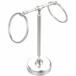 Allied Brass Retro-Wave Collection Guest Towel Holder With Two Rings 24 Allied Brass Retro-Wave Collection Guest Towel Holder With Two Rings -Allied Brass Shop ai rwm3 sch s3