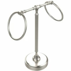 Allied Brass Retro-Wave Collection Guest Towel Holder With Two Rings 25 Allied Brass Retro-Wave Collection Guest Towel Holder With Two Rings -Allied Brass Shop ai rwm3 sn s3