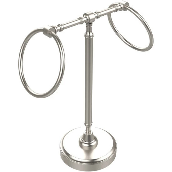 Allied Brass Retro-Wave Collection Guest Towel Holder With Two Rings 12 Allied Brass Retro-Wave Collection Guest Towel Holder With Two Rings - Image 12