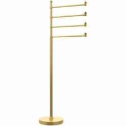 Southbeach Collection Free Standing 4 Pivoting Swing Arm Towel Stand By Allied Brass -Allied Brass Shop ai sb84 pb s3