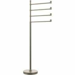 Southbeach Collection Free Standing 4 Pivoting Swing Arm Towel Stand By Allied Brass -Allied Brass Shop ai sb84 pew s3