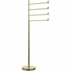 Southbeach Collection Free Standing 4 Pivoting Swing Arm Towel Stand By Allied Brass -Allied Brass Shop ai sb84 sbr s3