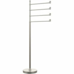 Southbeach Collection Free Standing 4 Pivoting Swing Arm Towel Stand By Allied Brass -Allied Brass Shop ai sb84 sn s3