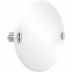 Southbeach Collection Frameless Round Tilt Mirror With Beveled Edge By Allied Brass -Allied Brass Shop ai sb90 pc s3