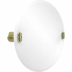 Southbeach Collection Frameless Round Tilt Mirror With Beveled Edge By Allied Brass -Allied Brass Shop ai sb90 sbr s3