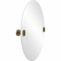 Southbeach Collection Frameless Round Tilt Mirror With Beveled Edge By Allied Brass -Allied Brass Shop ai sb91 bbr s3