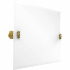 Southbeach Collection Frameless Rectangular Tilt Mirror With Beveled Edge By Allied Brass -Allied Brass Shop ai sb93 pb s3
