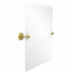 Frameless Rectangular Tilt Mirror With Beveled Edge By Allied Brass -Allied Brass Shop ai ta92 pb s3