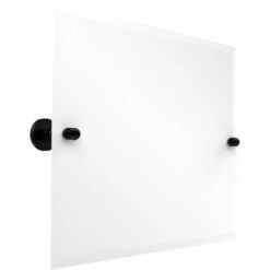 Frameless Rectangular Tilt Mirror With Beveled Edge By Allied Brass -Allied Brass Shop ai ta93 bkm s3