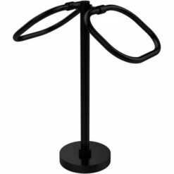 Allied Brass Vanity Top Collection Two Ring Oval Guest Towel Holder -Allied Brass Shop ai tb20d bkm s3
