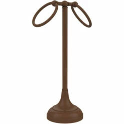 Allied Brass Vanity Top Collection Two Ring Guest Towel Holder