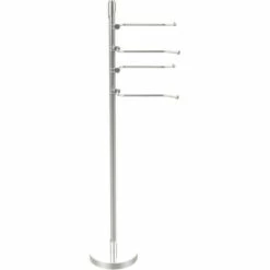 Floor Standing 49 Inch Towel Holder With 4 Pivoting Swing Arms By Allied Brass -Allied Brass Shop ai tr84 pc s3