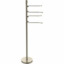 Floor Standing 49 Inch Towel Holder With 4 Pivoting Swing Arms By Allied Brass -Allied Brass Shop ai tr84 pew s3