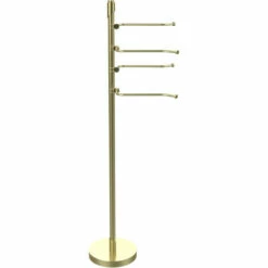 Floor Standing 49 Inch Towel Holder With 4 Pivoting Swing Arms By Allied Brass -Allied Brass Shop ai tr84 sbr s3