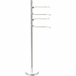 Floor Standing 49 Inch Towel Holder With 4 Pivoting Swing Arms By Allied Brass -Allied Brass Shop ai tr84 sch s3