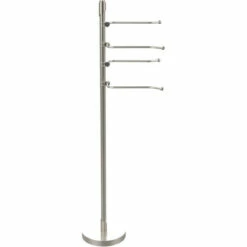 Floor Standing 49 Inch Towel Holder With 4 Pivoting Swing Arms By Allied Brass -Allied Brass Shop ai tr84 sn s3