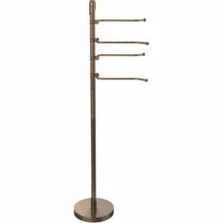 Floor Standing 49 Inch Towel Holder With 4 Pivoting Swing Arms By Allied Brass -Allied Brass Shop ai tr84 vb s3