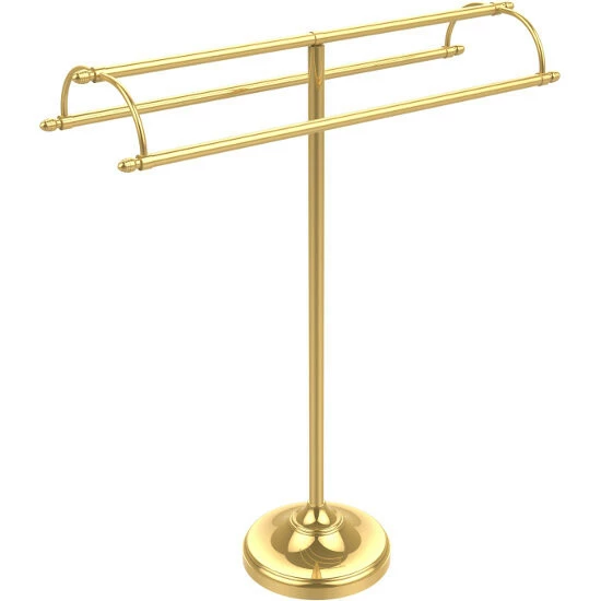 Free Standing Double Arm Towel Holder With Pedestal Base By Allied Brass 6 Free Standing Double Arm Towel Holder With Pedestal Base By Allied Brass - Image 6