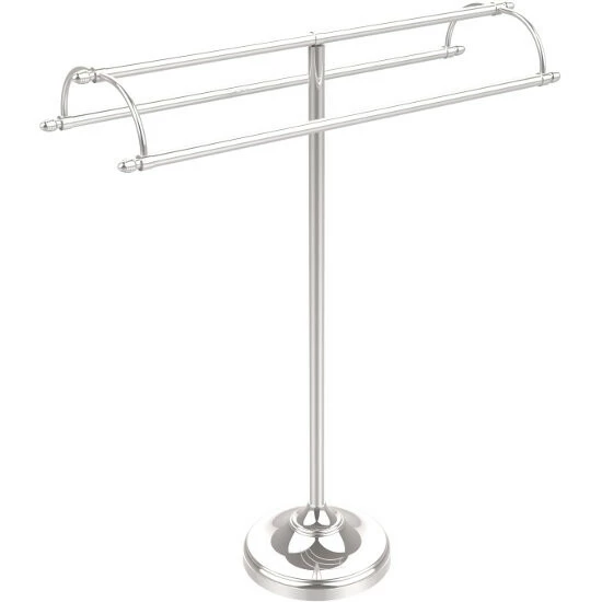 Free Standing Double Arm Towel Holder With Pedestal Base By Allied Brass 7 Free Standing Double Arm Towel Holder With Pedestal Base By Allied Brass - Image 7