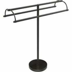 Free Standing Double Arm Towel Holder By Allied Brass -Allied Brass Shop ai ts31 orb s3