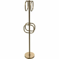 Towel Stand With 4 Integrated Towel Rings By Allied Brass -Allied Brass Shop ai ts40 bbr s3