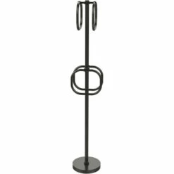 Towel Stand With 4 Integrated Towel Rings By Allied Brass -Allied Brass Shop ai ts40d orb s3