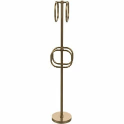 Towel Stand With 4 Integrated Towel Rings By Allied Brass -Allied Brass Shop ai ts40g bbr s3