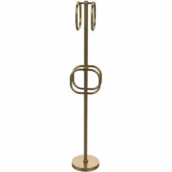 Towel Stand With 4 Integrated Towel Rings By Allied Brass -Allied Brass Shop ai ts40t bbr s3