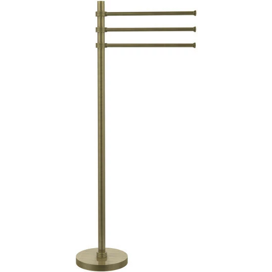 Towel Stand With 3 Pivoting 12 Inch Arms By Allied Brass 2 Towel Stand With 3 Pivoting 12 Inch Arms By Allied Brass - Image 2