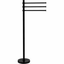 Towel Stand With 3 Pivoting 12 Inch Arms By Allied Brass 33 Towel Stand With 3 Pivoting 12 Inch Arms By Allied Brass -Allied Brass Shop ai ts45g bkm s3