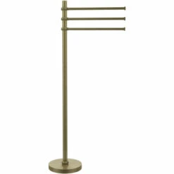 Towel Stand With 3 Pivoting 12 Inch Arms By Allied Brass 22 Towel Stand With 3 Pivoting 12 Inch Arms By Allied Brass -Allied Brass Shop ai ts45t abr s3