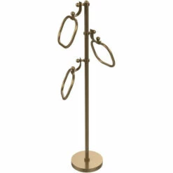 Towel Stand With 9 Inch Oval Towel Rings By Allied Brass -Allied Brass Shop ai ts83 bbr s3