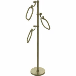 Towel Stand With 9 Inch Oval Towel Rings By Allied Brass