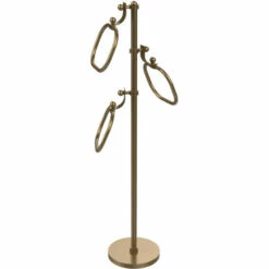 Towel Stand With 9 Inch Oval Towel Rings By Allied Brass -Allied Brass Shop ai ts83d bbr s3