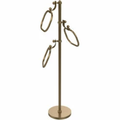Towel Stand With 9 Inch Oval Towel Rings By Allied Brass -Allied Brass Shop ai ts83g bbr s3