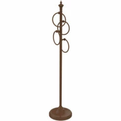 Floor Standing 4 Towel Ring Stand By Allied Brass