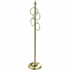 Floor Standing 4 Towel Ring Stand By Allied Brass -Allied Brass Shop ai tsd1 sbr s3