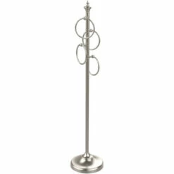 Floor Standing 4 Towel Ring Stand By Allied Brass -Allied Brass Shop ai tsd1 sn s3
