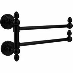 Waverly Place Collection 2 Swing Arm Towel Rail By Allied Brass -Allied Brass Shop ai wpgtb2 bkm s3