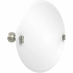 Washington Square Frameless Round Tilt Mirror With Beveled Edge By Allied Brass -Allied Brass Shop ai ws90 pni s3
