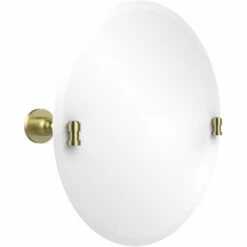 Washington Square Frameless Round Tilt Mirror With Beveled Edge By Allied Brass -Allied Brass Shop ai ws90 sbr s3