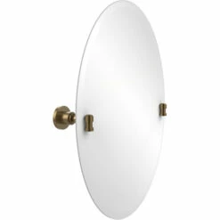 Washington Square Frameless Round Tilt Mirror With Beveled Edge By Allied Brass -Allied Brass Shop ai ws91 bbr s3