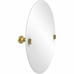 Washington Square Frameless Round Tilt Mirror With Beveled Edge By Allied Brass -Allied Brass Shop ai ws91 pb s3