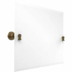 Washington Square Frameless Rectangular Tilt Mirror With Beveled Edge By Allied Brass -Allied Brass Shop ai ws93 bbr s3