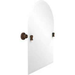 Washington Square Frameless Arched Top Tilt Mirror With Beveled Edge By Allied Brass