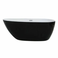 Alfi Brand 59" Oval Acrylic Free Standing Soaking Bathtub In White Or Black -Allied Brass Shop alf ab8862 4 s3