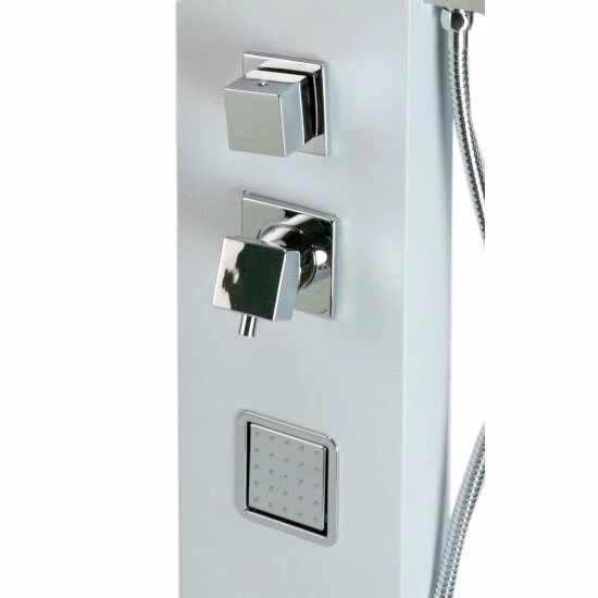 Alfi Brand Aluminum Shower Panel With 2 Body Sprays And Rain Shower Head In White Or Black 3 Alfi Brand Aluminum Shower Panel With 2 Body Sprays And Rain Shower Head In White Or Black - Image 3