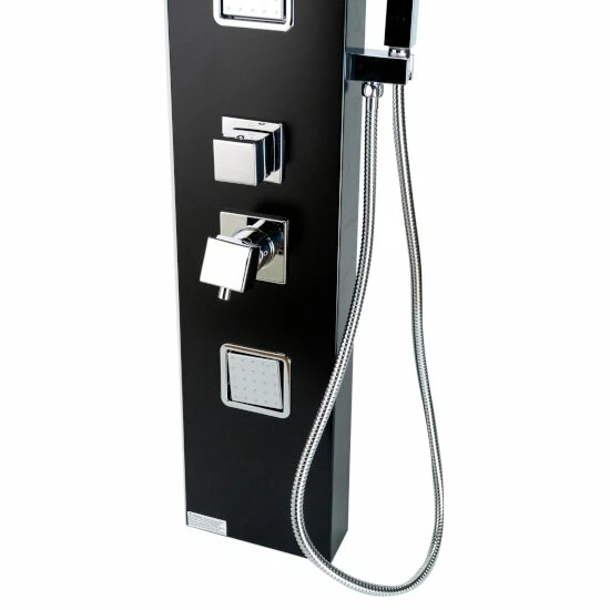 Alfi Brand Aluminum Shower Panel With 2 Body Sprays And Rain Shower Head In White Or Black 7 Alfi Brand Aluminum Shower Panel With 2 Body Sprays And Rain Shower Head In White Or Black - Image 7