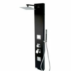 Alfi Brand Aluminum Shower Panel With 2 Body Sprays And Rain Shower Head In White Or Black 19 Alfi Brand Aluminum Shower Panel With 2 Body Sprays And Rain Shower Head In White Or Black -Allied Brass Shop alf absp65b 3 s3